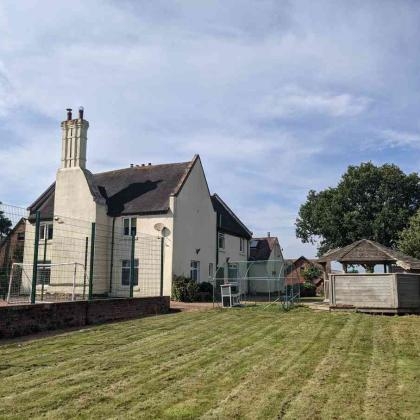 Beside tennis courts