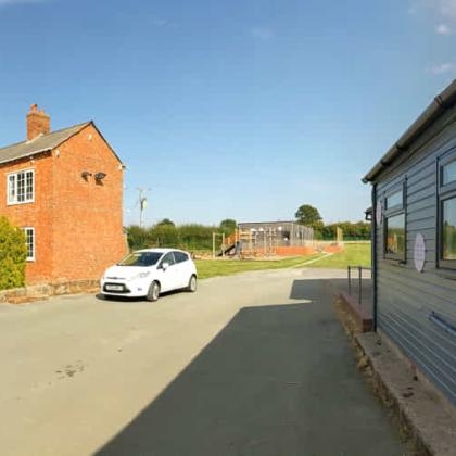 Classroom and main building